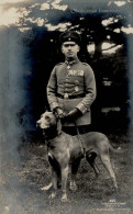 Sanke Piloten Immelmann Oberleutnant Mit Hund Foto Ak I-II Chien - Airmen, Fliers