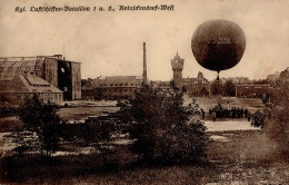 Regiment Berlin-Reinickendorf Kgl. Luftschiffer-Bataillon Mit Ballon Zeisig I-II - Aviateurs