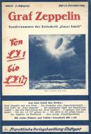 Buch Zeppelin Graf Zeppelin Sondernummer Der Zeitschrift Unser Schiff Heft 3 Vom 1. Nov. 1928, Franckhsche Verlagshandlu - Luchtschepen