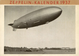 Zeppelin Kalender 1937 Von Der Luftschiffbau Zeppelin GmbH Friedrichshafen, Verlag Spemann Stuttgart, I-II Komplett Diri - Zeppeline