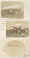 Zeppelin LZ5 Göppingen Beschädigter Zeppelin Am 1.6.1909 Lot Mit 3 Foto-AK Dirigeable - Airships