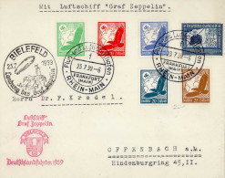 Zeppelinpost Fahrt Nach Bielefeld 1939 I-II Dirigeable - Airships