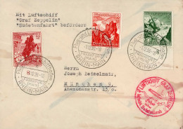 Zeppelinpost L.Z.130 Fahrt In Das Befreite Sudetenland Mit WHW-Frankatur Aufgabe 1.12.38, Rs. Ak-Stempel II (fleckig) Di - Zeppeline