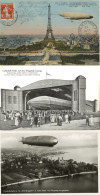 Zeppelin 1905/36, Partie Mit 16 AK, Meist Zeppelin, Teils Weitere Flugmotive I-II Dirigeable - Dirigibili