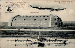 Zeppelin Dresden-Kaditz Luftschiff Sachsen Dampfer 1914 II (Eckbug) Dirigeable - Airships