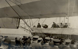 Zeppelin In Der Gondel Bei Der Landung 5. VIII. 09 I-II (Randstauchung, RS Fleckig) Dirigeable - Aeronaves