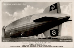 Zeppelin LZ 129 Verlässt Die Halle WK II I-II (Ecken Bestossen) Dirigeable - Aeronaves