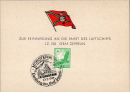 Zeppelin Zur Erinnerung An Die Fahrt Des Luftschiffs LZ. 130 Graf Zeppelin S-o Münster Landung Des Graf Zeppelin 23.07.1 - Airships