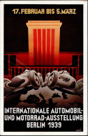 Automobilausstellung Berlin Internationale Automobil-und Motorrad Austellung 1939 Sonderstempel I-II (Ecken Leicht Abges - Andere & Zonder Classificatie