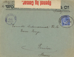 Kolonien Deutsch-Südwestafrika Britische Frankatur Nachverwendeter Deutscher Bahnpost-Stempel Swakopmund- (teilaptiert)  - Historia