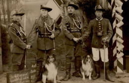 Kolonien Deutsch-Südwestafrika Foto-AK Deutsche Schutztruppen Atelieraufnahme Munsterlager Vor Der Abreise I-II Colonies - Geschiedenis