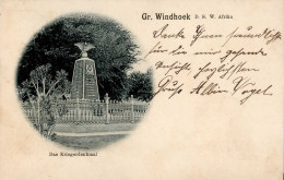 Kolonien Deutsch-Südwestafrika Groß Windhoek Kriegerdenkmal Stempel Windhoek DSWA 1900 Auf EF I-II Colonies - Storia