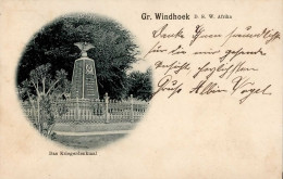 Kolonien Deutsch-Südwestafrika Groß Windhoek Kriegerdenkmal Stempel Windhoek DSWA 1900 Auf EF I-II Colonies - Geschiedenis