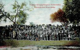 Kolonien Deutsch-Südwestafrika Gruppe Kriegsgefangener Hottentotten Stempel Swakopmund 1907 Nach Windhuk I-II Colonies - Geschiedenis