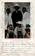 Kolonien Deutsch-Südwestafrika Hottentotten-Häuptling Witboy Mit Familie, Feldpost, Stempel Warmbad DSWA 1905 I-II Colon - Historia