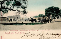 Kolonien Deutsch-Südwestafrika Keetmanshoop III. Feldkompagnie Expedition Stempel Windhuk 1906 I-II (Ecken Bestossen) Co - Storia