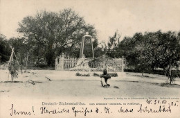 Kolonien Deutsch-Südwestafrika Windhuk Das Kriegerdenkmal Stempel Windhuk 31.07.1905 I-II Colonies - Histoire