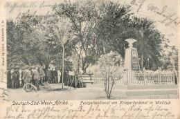 Kolonien Deutsch-Südwestafrika Windhuk Festgottesdienst Soldatenbriefstempel Stempel Windhuk 05.09.1905 I-II Colonies - Storia