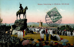 Kolonien Deutsch-Südwestafrika Windhuk Kaisers Geburtstag Stempel 30.06.1914 I-II Colonies - History