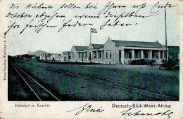 Kolonien Deutsch-Südwestafrika Karibib Bahnhof I-II (Ecken Bestossen) Colonies - History
