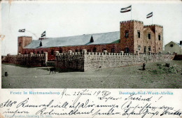 Kolonien Deutsch-Südwestafrika Keetmanshoop Feste Feldpost 1905 II (Bugspuren, Einriss) Colonies - History