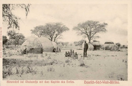 Kolonien Deutsch-Südwestafrika Okahandja Hererodorf Mit Kapitän I-II Colonies - History