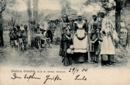 Kolonien Deutsch-Südwestafrika Station Gobabis Hereros Feldpost 1904 II (Eckknick) Colonies - History