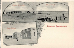 Kolonien Deutsch-Südwestafrika Swakopmund Stations-Kommando Wasserwerk Bank I-II Colonies - Historia