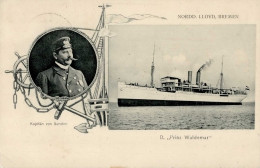 Kolonien Deutsch Neuguinea Südsee-Seepost Dampfer Prinz Waldemar Stempel Deutsche Seepost Neu Guinea-Zweiglinie 1908 Col - Geschichte