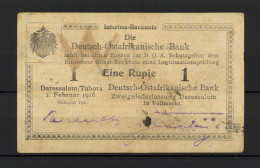 Kolonien Deutsch-Ostafrika Geld Banknote Eine Rupie I-II Colonies Argent - Historia