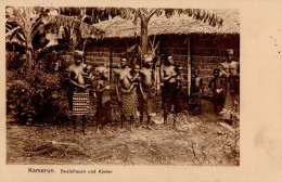 Kolonien Kamerun Duala Frauen Und Kinder Stempel 06.11.1906 I-II (fleckig) Colonies Femmes - Storia
