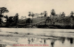 Kolonien Kamerun Edea Katholische Mission Der Pallottiner Stadion Stempel Edea I-II Colonies - Histoire