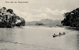 Kolonien Kamerun Fähre über Den Mukombefluß I-II Colonies - Historia