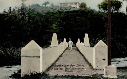 Kolonien Kamerun Victoria Brücke über Dem Limbe I-II (Marke Entfernt) Colonies - History