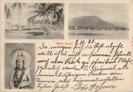 Kolonien Samoa Apia II- (Marke Abgerissen, Eckbug) Colonies - Geschiedenis