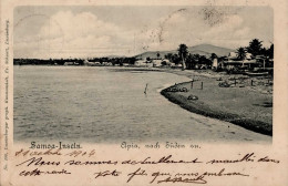 Kolonien Samoa Apia Nach Süden Zu Stempel Apia 22.10.1904 I-II Colonies - Geschichte