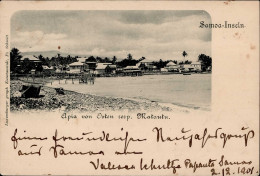 Kolonien Samoa Apia Vom Westen Stempel Apia 02.12.01 I-II Colonies - Geschiedenis