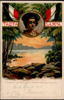 Kolonien Samoa Ausstellung Samoa Unsere Neuen Landsleute Litho I- Expo Colonies - Geschiedenis