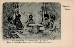 Kolonien Samoa Fächerflechterei I-II Colonies - Geschiedenis