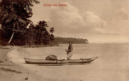 Kolonien Samoa Fischer Am Strand I-II Colonies - Geschiedenis