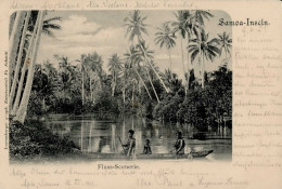 Kolonien Samoa Fluss-Scenerie Stempel Apia 1902 I-II Colonies - Geschiedenis