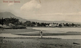 Kolonien Samoa Gruß Aus Samoa I-II (Marke Entfernt) Colonies - Geschichte