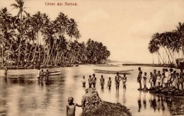 Kolonien Samoa Kinder Am Strand I-II Colonies - Geschichte