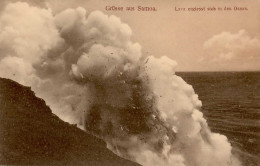 Kolonien Samoa Lava Ergiesst Sich In Den Ozean I-II Colonies - Historia