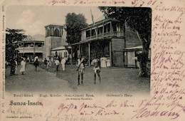 Kolonien Samoa Tivoli Hotel Engl. Kirche Stempel Apia 1901 I-II (kl. Eckbug) Colonies - Storia