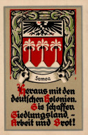 Kolonien Samoa Wappen Propagandakarte I-II Colonies - Storia