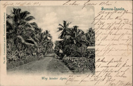 Kolonien Samoa Weg Hinter Apia Stempel Apia 08.05.1903 II (kl.Eckbug, Bug Unten) Colonies - Storia