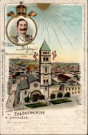 Deutsche Post Türkei Jerusalem Erlöserkirche Farblithographie 1899 I.II - Geschichte