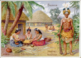 Kolonien Samoa Häuptling Im Festschmuck Kawabereitung Sonderstempel Deutsche Kolonial Ausstellung 29.6.1939 WK II II- (b - Geschiedenis