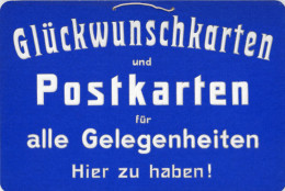 AK-Geschichte Schild Aus Stabiler Pappe 19,5 X 30 Cm Blau - Geschichte